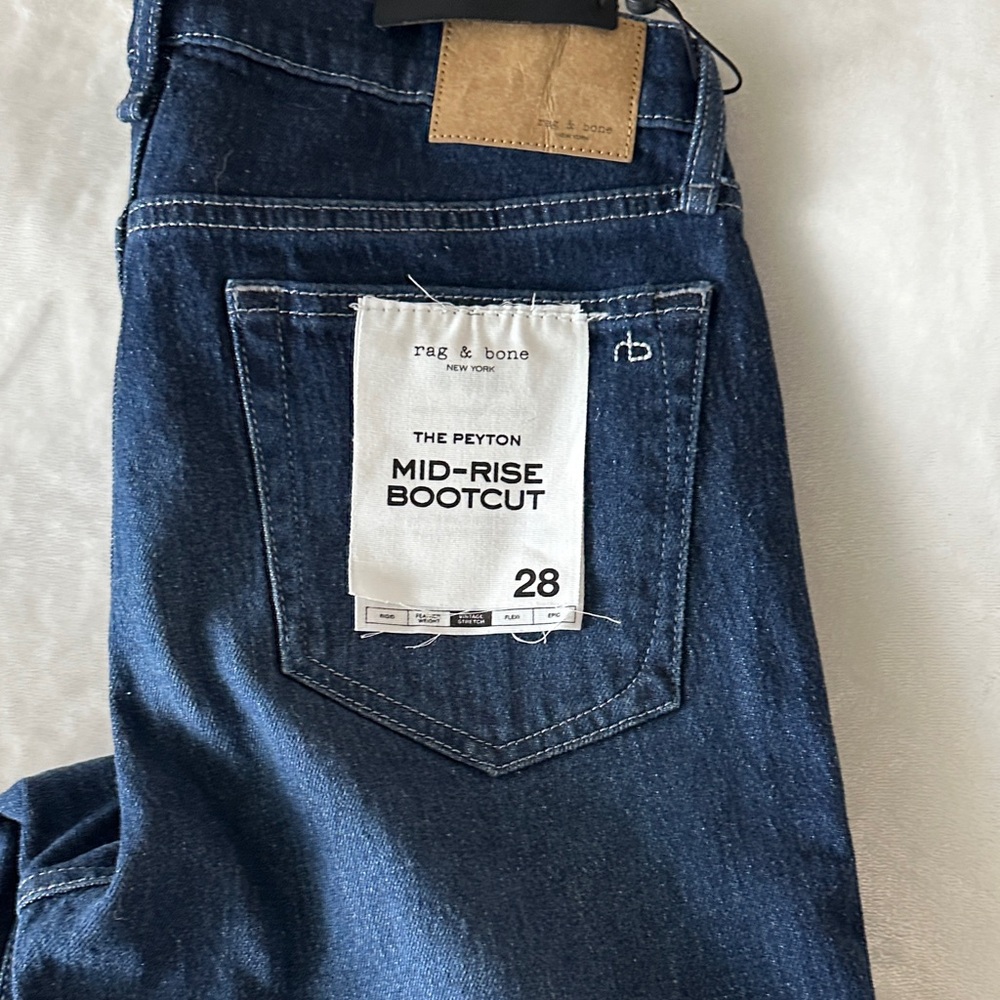 Rag & Bone Men's Dark Blue Bootcut Jeans